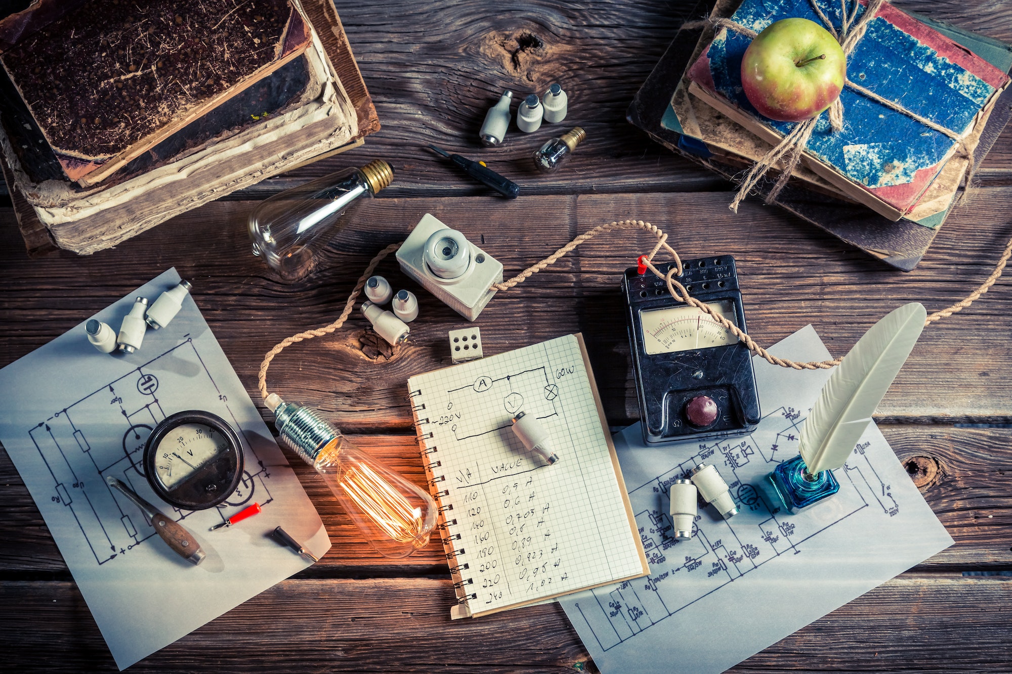 Vintage electrical Laboratory School