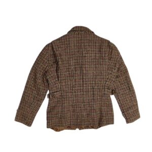 90's Character Suburbanwear Wool Herringbone Plaid Blazer Jacket