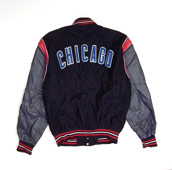 Chicago CUBS Jeff Hamilton Reversible Varsity MLB baseball Jacket - Image 2