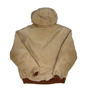 Carhartt Jacket J140 Faded Grunge Duck Hood Quilted Lined
