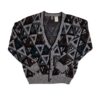 Expressions Street Wise Geometric Button Front Cardigan