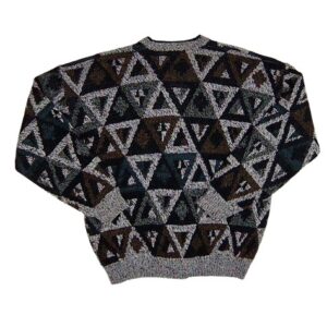 Expressions Street Wise Geometric Button Front Cardigan