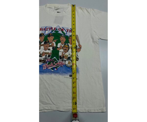 VTG Salem Sportswear 1989 Battle of the Bay Athletics vs Giants T-Shirt Size L - Image 4