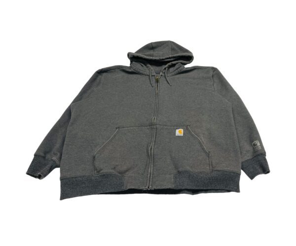 Carhartt 3XL Grey Rain Defender Lined Full Zip Hoodie