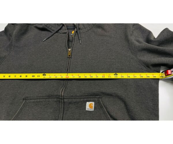 Carhartt 3XL Grey Rain Defender Lined Full Zip Hoodie - Image 6