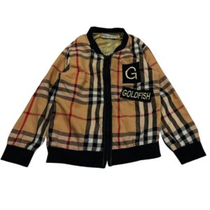Burberry Kids Zip-Up Knit Jacket – Classic Nova Check Design
