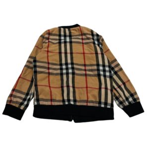 Burberry Kids Zip-Up Knit Jacket – Classic Nova Check Design