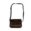 Basido Brown Leather Satchel Crossbody Bag - Image 4
