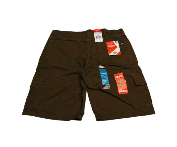 Dickies Dark Brown Relaxed Ripstop Cargo Shorts Size 38 - Image 2