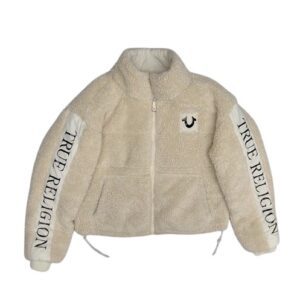 FAUX SHEARLING PUFFER JACKET