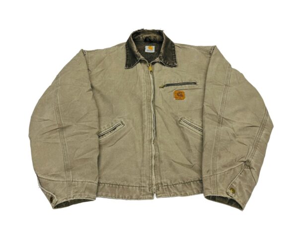 Carhartt J97 Cottonwood Detroit Beige Jacket Size 2XL