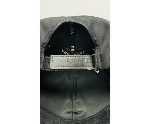 Prada Nylon Baseball Cap - Black - Authentic Hat with Logo - Image 3