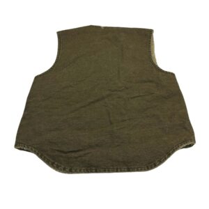 Carhartt Men's Vintage Brown V13 DES V-Neck Full Zip Cotton Vest – Size Medium