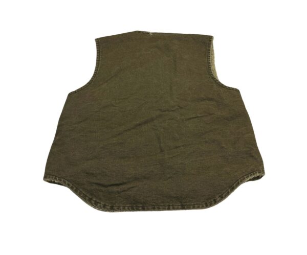 Carhartt Men's Vintage Brown V13 DES V-Neck Full Zip Cotton Vest – Size Medium - Image 2