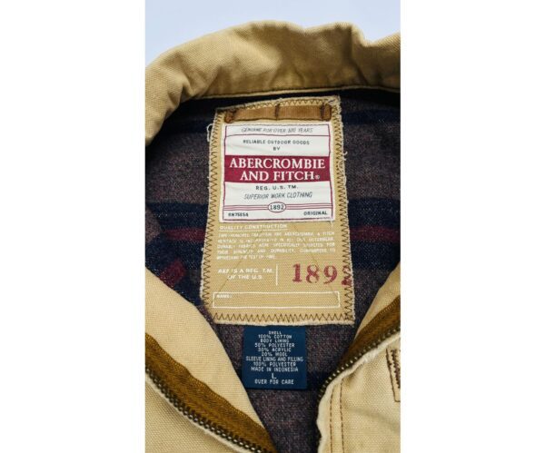 RARE!! Vintage Abercrombie Workwear "Detroit" Duck Canvas Jacket - Image 3