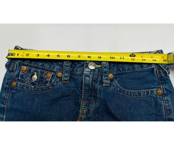 Stunning Vintage True Religion Lola Cut-Off Denim Skirt – Size 30 – Y2K Style - Image 5