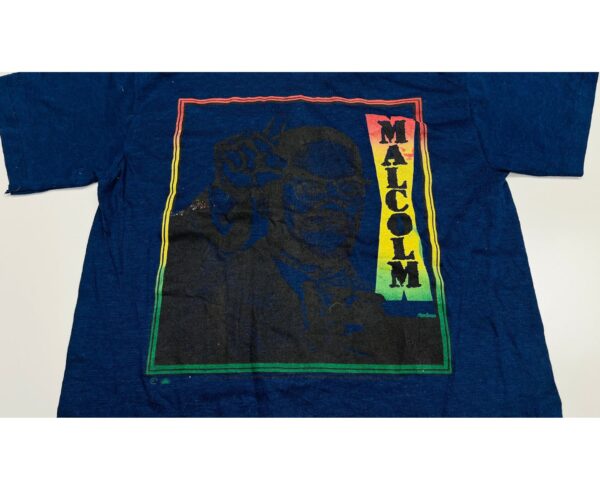 90's Vintage Malcolm Single Stitch rare T-Shirt – Size M – Made in USA - Image 3