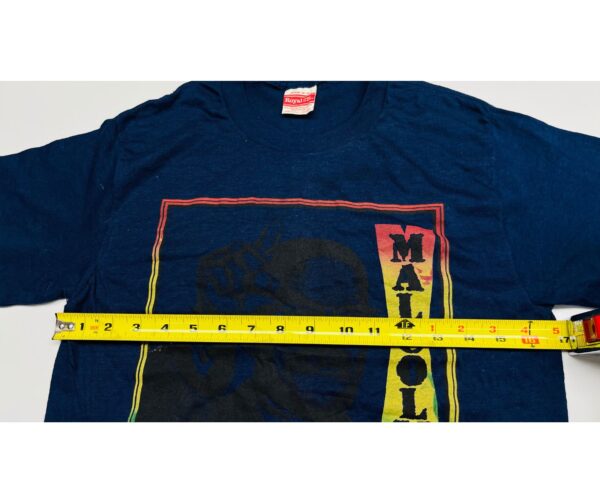 90's Vintage Malcolm Single Stitch rare T-Shirt – Size M – Made in USA - Image 7