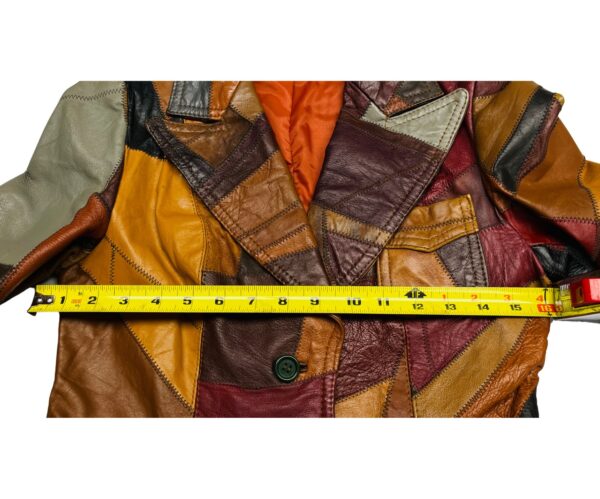 70's PATCHWORK LEATHER JACKET – RARE BOHO HIPPIE STYLE - Image 7