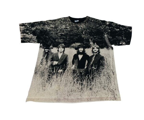 90's The Beatles All Over Print (AOP) Rare T-Shirt – XL Single Stitch