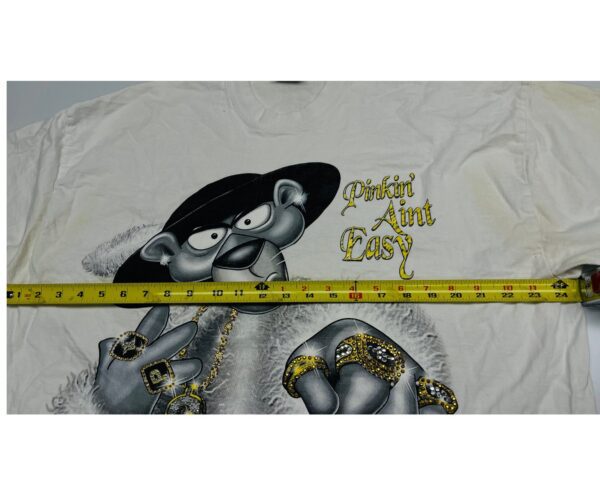 SUPER RARE Vintage Pink Panther “Pinkin Ain’t Easy” Bling Bling Tee - Image 3