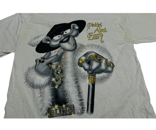 SUPER RARE Vintage Pink Panther “Pinkin Ain’t Easy” Bling Bling Tee - Image 6