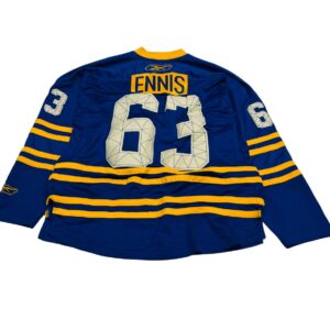 Buffalo Sabres Tyler Ennis NHL #63 Hockey Jersey 40th Anniversary Blue Size L