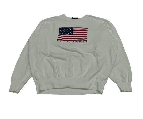 Polo Ralph Lauren USA Flag Sweater – Size XL – Made in Hong Kong