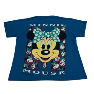 90s Mickey & Minnie Mouse Front and Back Graphic Tee - Size Small