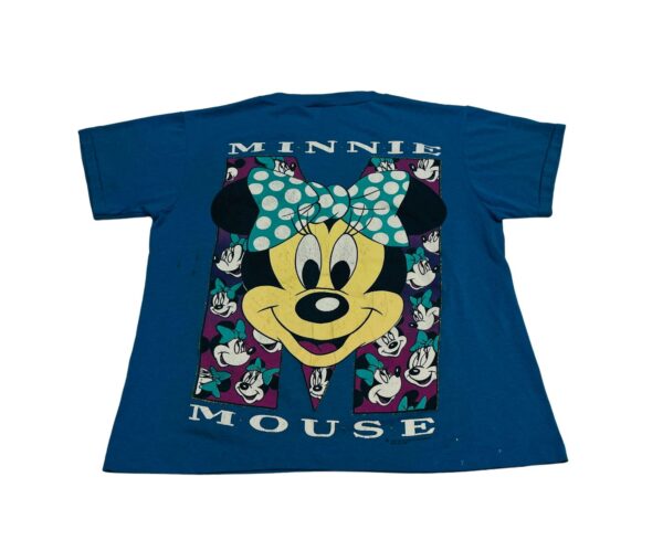 90s Mickey & Minnie Mouse Front and Back Graphic Tee - Size Small - Image 2