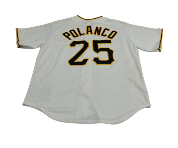 Gregory Polanco Jersey Men's XL White Majestic #25 Pittsburgh Pirates - Image 2
