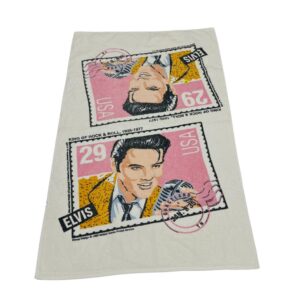 80's Elvis Towel 40x24 White Made in USA