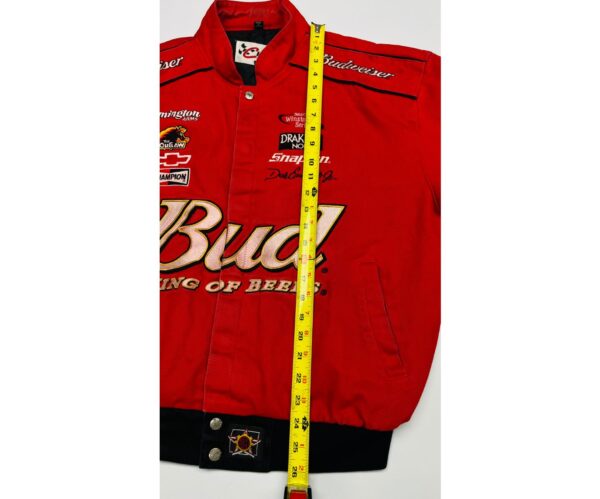 Vintage Chase Authentics NASCAR Dale Earnhardt Jr. Budweiser Jacket – Size L - Image 5