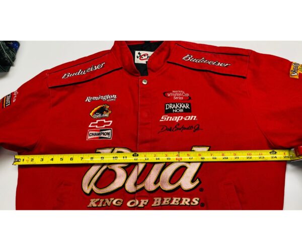 Vintage Chase Authentics NASCAR Dale Earnhardt Jr. Budweiser Jacket – Size L - Image 6