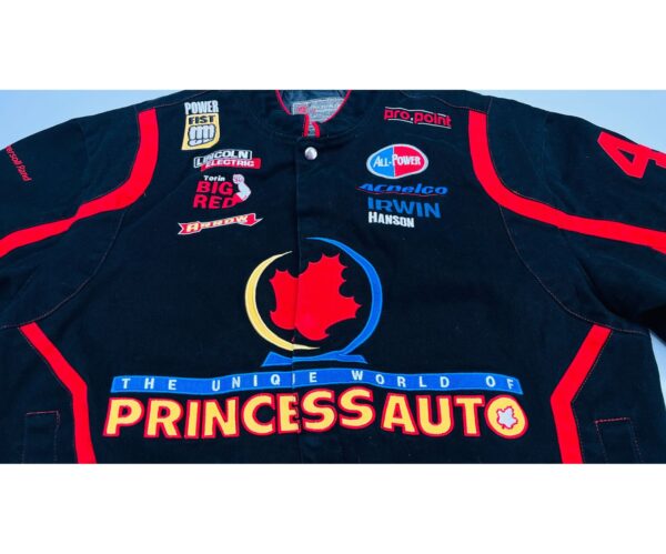 90's Princess Auto Racing Jacket – Size L – Black – NASCAR - Image 6