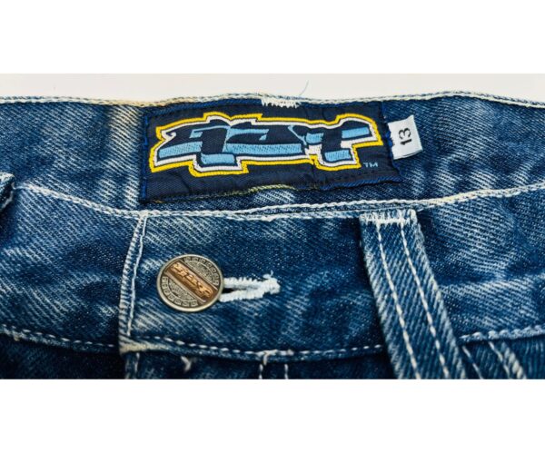 GAT Jeans Women’s Size 13 – Baggy Raver Style – Blue Denim – Made in USA - Image 4