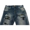 PRPS Demon Straight Leg Jeans – Blue Plaid Grid – Distressed – Button Fly – Size 34 - Image 3