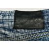 PRPS Demon Straight Leg Jeans – Blue Plaid Grid – Distressed – Button Fly – Size 34 - Image 6