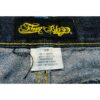 VTG Johnny Blaze Baggy Jeans – Wu Wear Style – Shiny Denim – Y2K Hip Hop – S 38 - Image 8