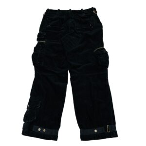 Polo Ralph Lauren Corduroy Cargo Pants – Men's 34x30 – Black – Military Utility – Vintage Workwear