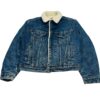 Levi's Denim Sherpa Trucker Jacket – Made in USA – Medium Wash