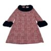 Tyler Boe Women’s Medium Dress – Houndstooth with Faux Fur Pockets