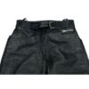 Joe Rocket Men’s Black Leather Motorcycle Over Pants – Fully Lined & Zippered - Image 4