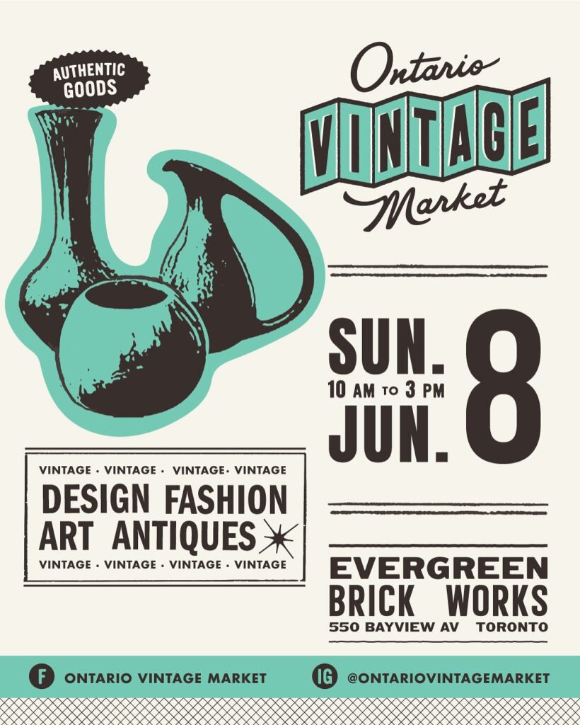 Ontario Vintage Market June 8 poster