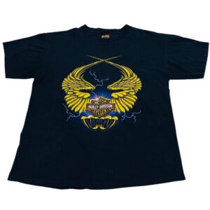 RARE 2000’s Vintage Harley Davidson Lightning Graphic T-Shirt Size L