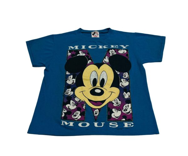 90s Mickey & Minnie Mouse Front and Back Graphic Tee - Size Small