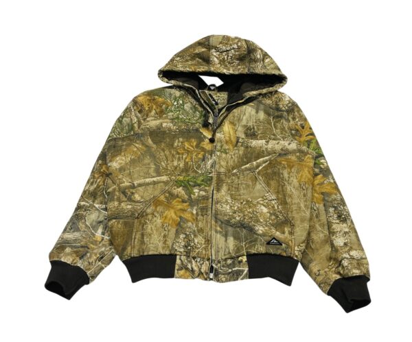 Vintage 1990s RealTree Camo Insulated Hoodie Bomber Jacket Men's Size L