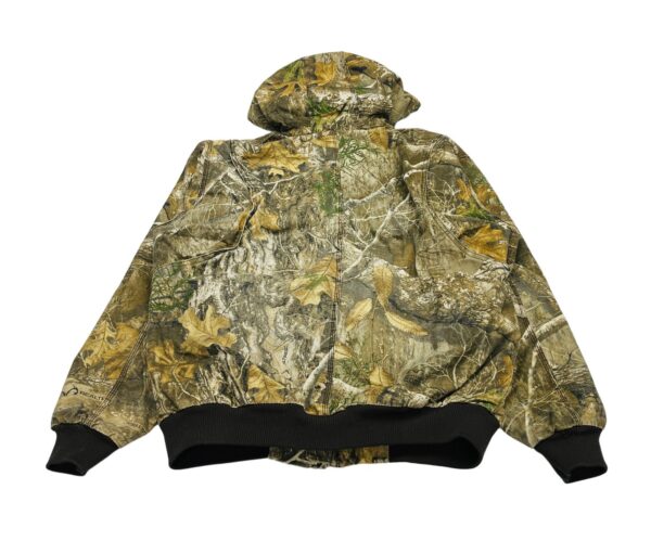 Vintage 1990s RealTree Camo Insulated Hoodie Bomber Jacket Men's Size L - Image 2
