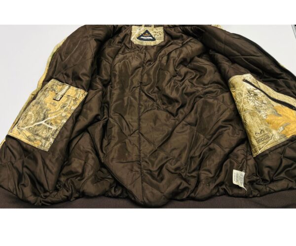 Vintage 1990s RealTree Camo Insulated Hoodie Bomber Jacket Men's Size L - Image 4