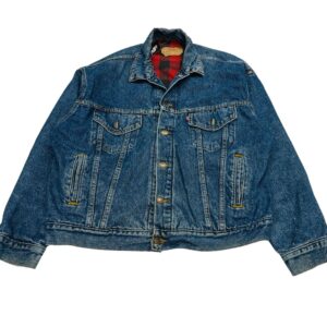 80's Levi's 70417 Flannel Lined Trucker Jacket - size L